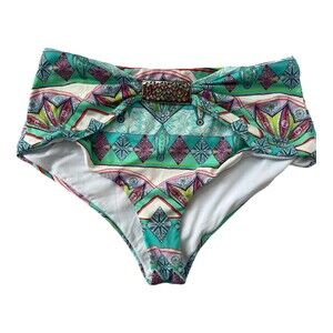 OndadeMar Women's Bikini Bottom Brief's w/Silver Detail S (8)